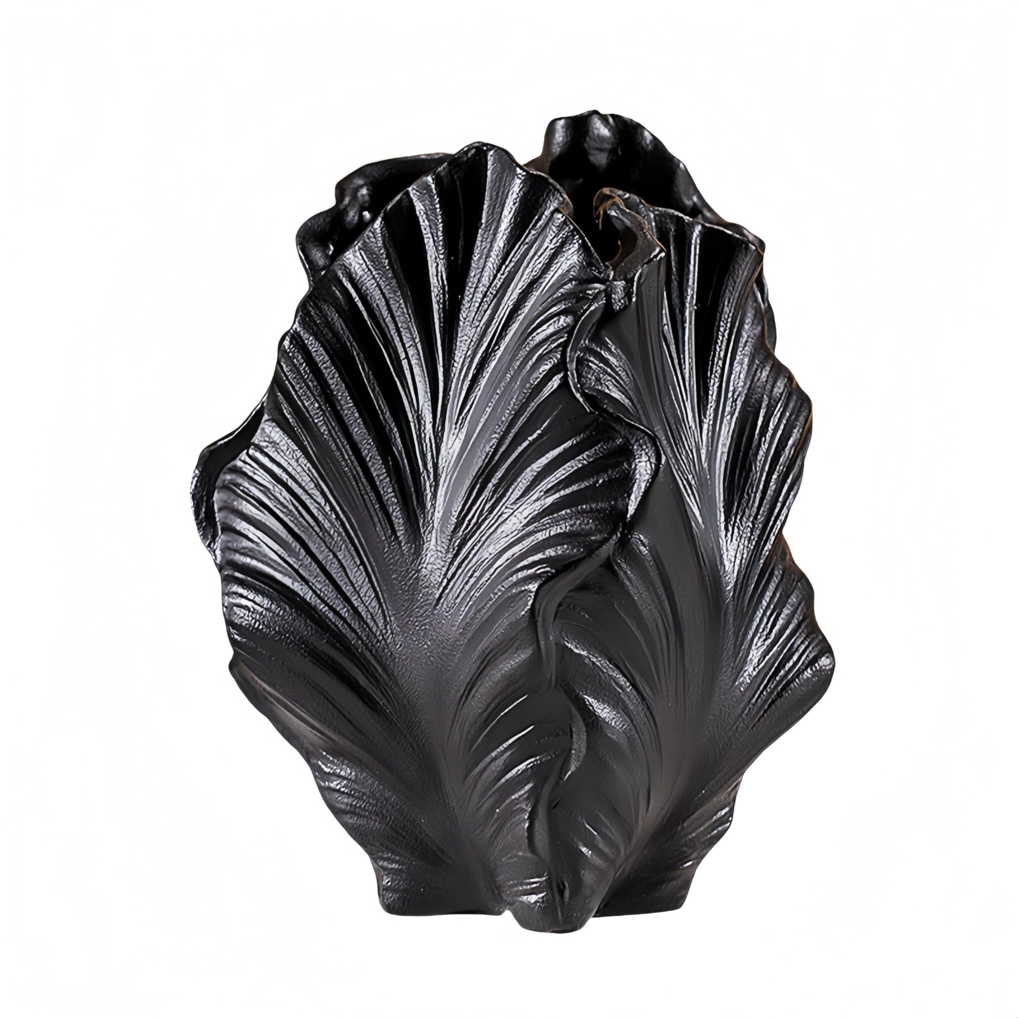 Ocean-Theme Ceramic vase, 8.6 ×5.7×5.3 inches,coasta Shell-Shaped vase,Centerpieces for Spaces Such as Tables, Shelves and fireplaces,Suitable for Various Decoration Styles