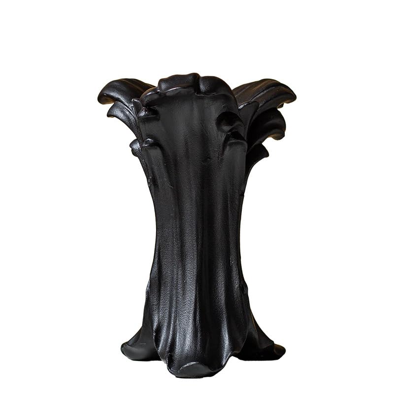 Modern Ceramic vases, Wave Shape Design, 8.74x6.46 x 5.63 inches，can Decorate The Living Room,Dining Table and Other Spaces, Suitable for Modern, Classic, Pastoral Style Interior Decoration